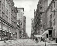 Cincinnati circa  Fourth Street east from Race